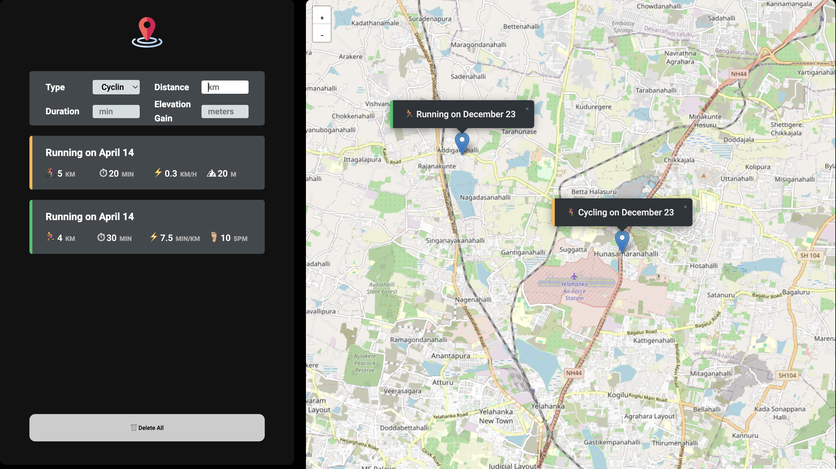 Mapty - Workout Tracker