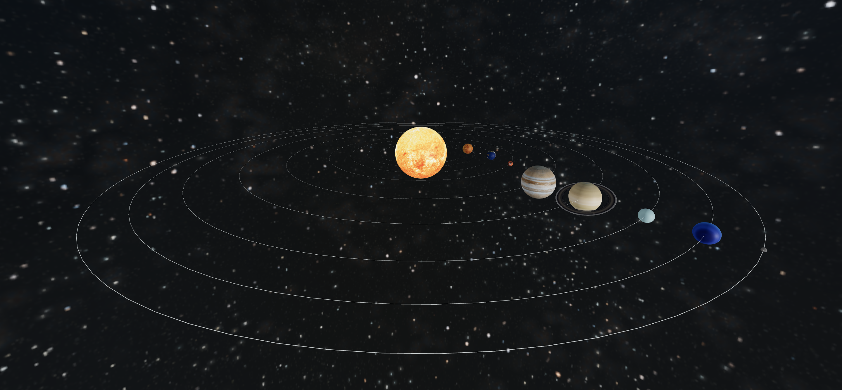 Solar System using ThreeJS